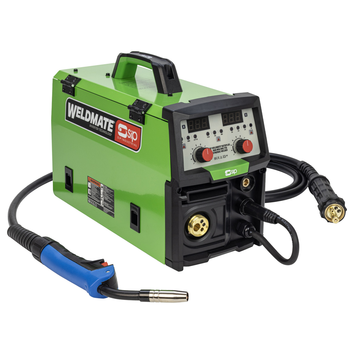 SIP WELDMATE® AUTOPLUS 180A MIG/ARC/TIG Synergic Inverter Welder with Cart Package
